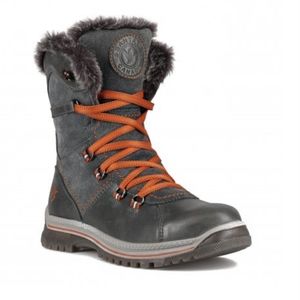 Size 9 Mint Condition Black boots, red lace